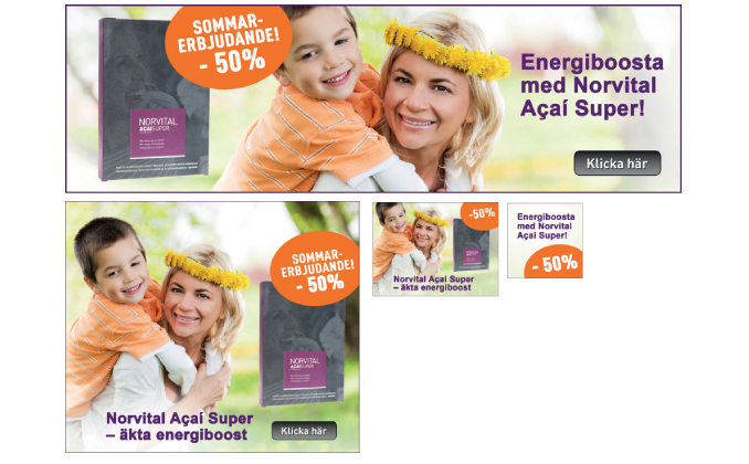 Affiliate banners for Norvital Acai Super